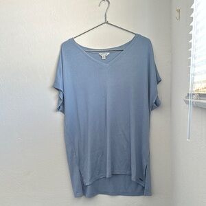 Cato Women's Blue V-Neck Top